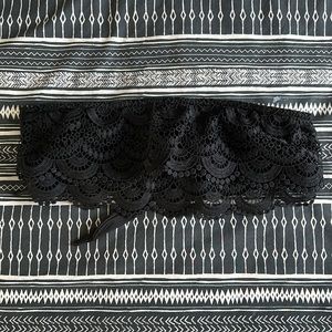 Bandeau Bikini Top with Scallop Detail